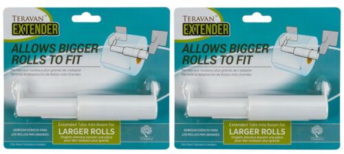 Teravan Standard Extender For Larger Toilet Paper Rolls - Pack Of 2