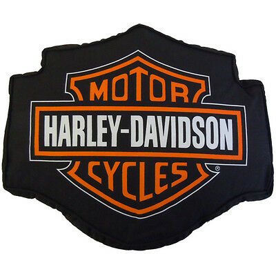 Harley Davidson Fireball Decorative Pillow 14" X 12"  Fabric Cover