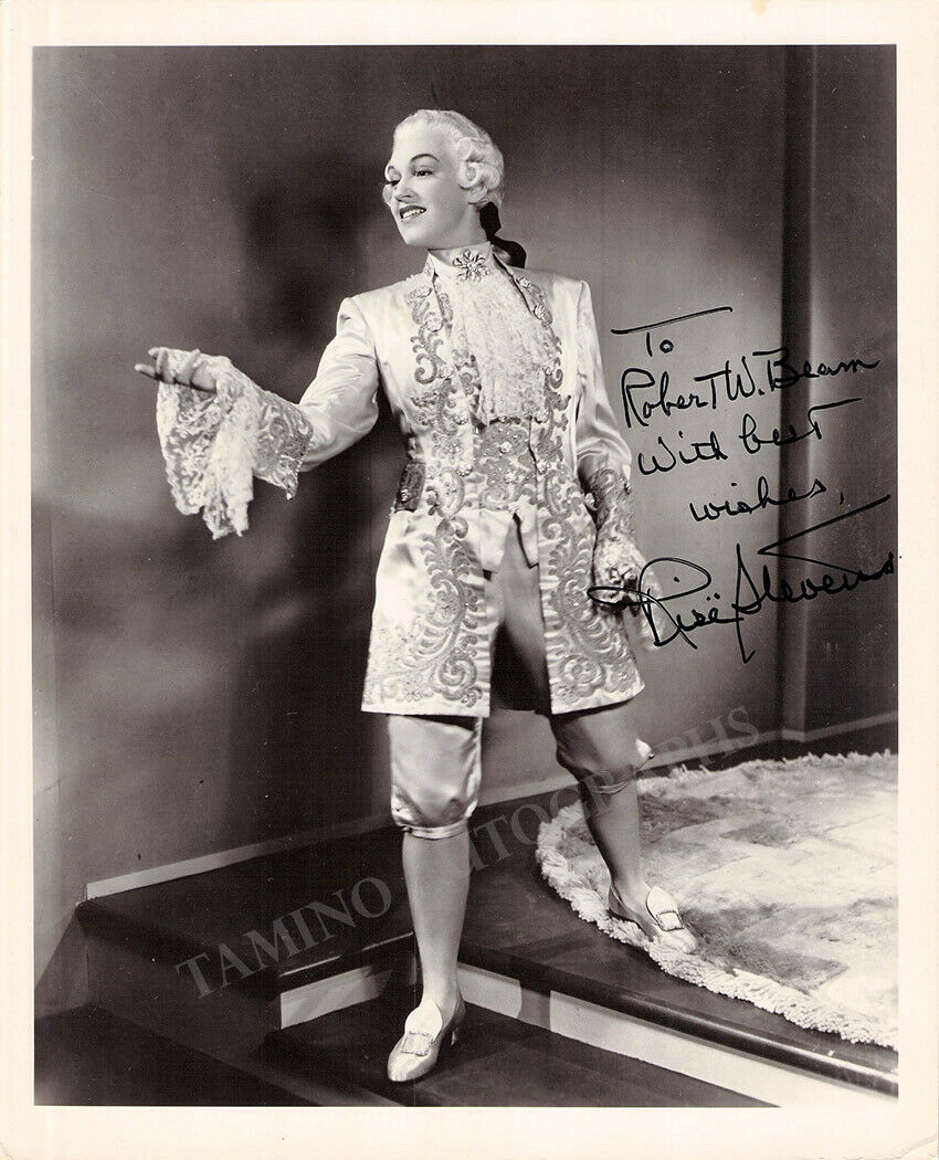 Stevens, Rise - Signed Photograph In Der Rosenkavalier + Signed Cast Page