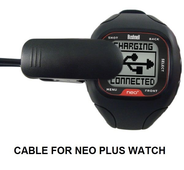 Charging Cable For Bushnell Neo + Plus Watch Gps Rangefinder Usb Model 368300