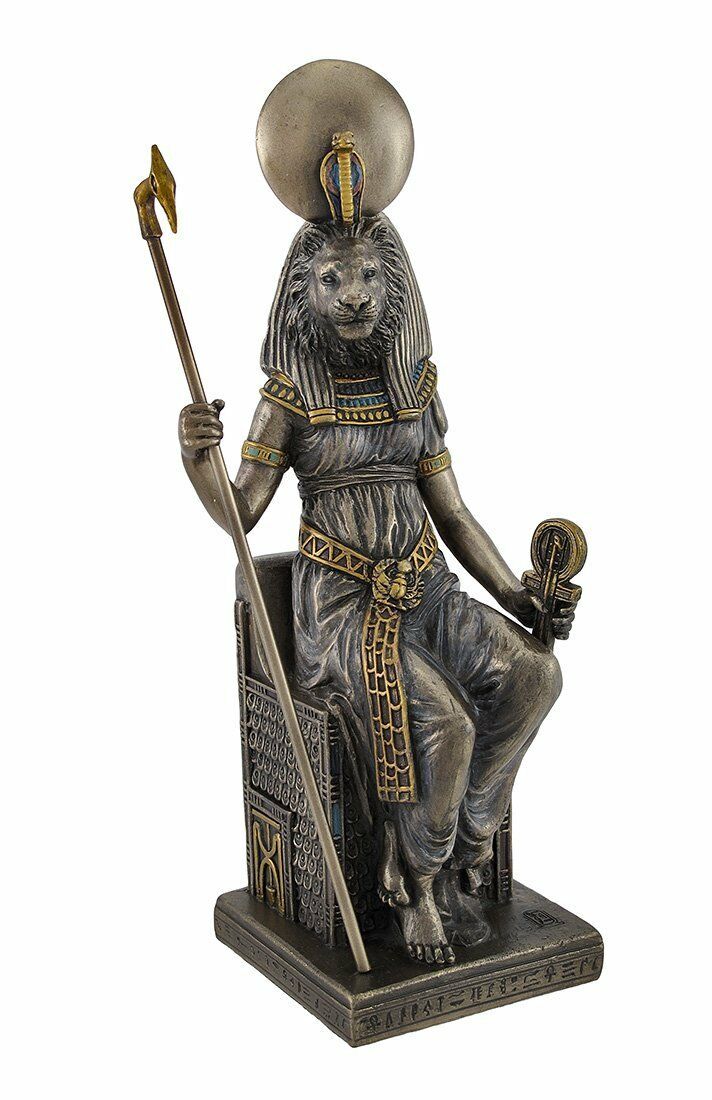 8.25" Egyptian Sekhmet Sculpture Sehkmet Ancient Egypt God Statue Lion Warrior