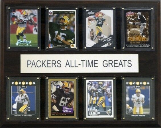 C & I Collectables 1215atgpack Nfl Green Bay Packers All-time Greats Plaque