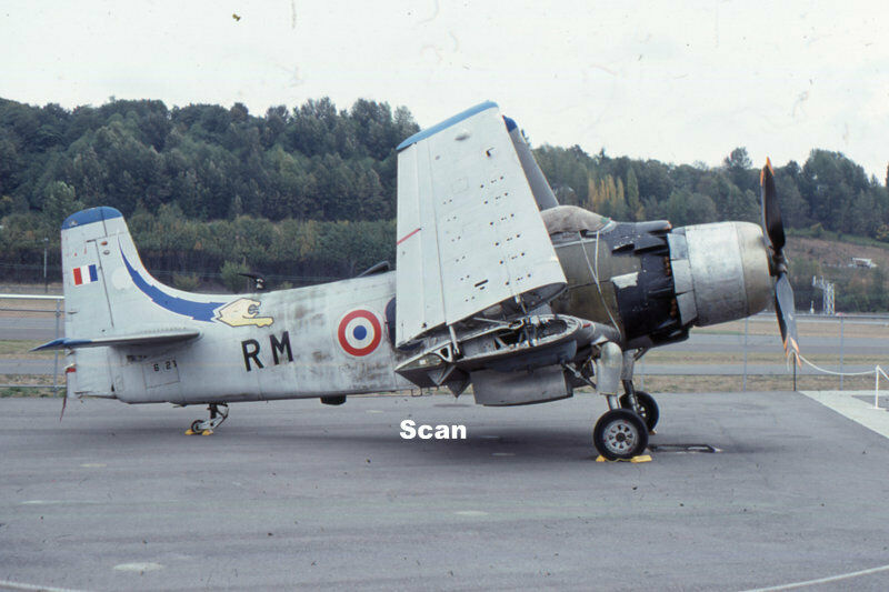 Original 35mm Slide Military Aircraft/plane Usn Ad-4n 126924 Oct 1989 #p4322