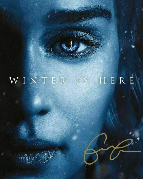 Emilia Clarke Daenerys Targaryen Game Of Thrones Signed Photo Autograph Reprint