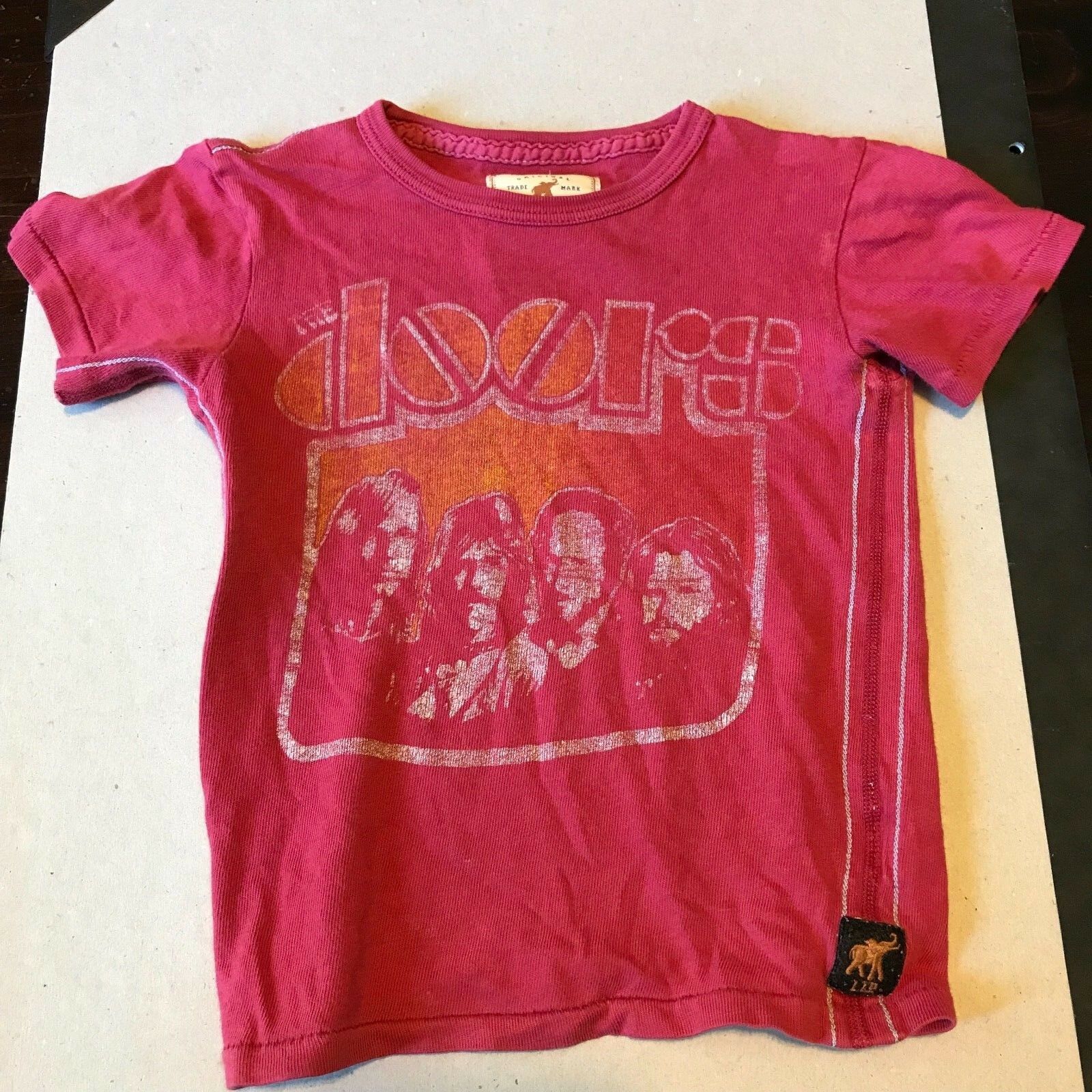 The Doors T-shirt Trunk Original Ltd Limited Edition Kids Shirt Size 4/5 Red