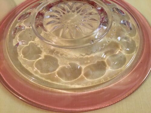 Kings Crown Rose Pink Stained Salad Plate (1 Only)