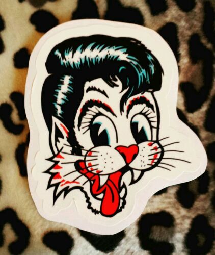 Stray Cats Sticker Decal Brian Setzer Rockabilly Comics Tattoo Elvis 50's 80's