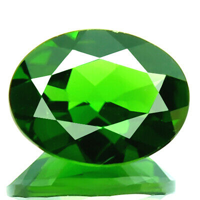 1.69ct Flawless Natural 5a Green Chrome Diopside Awesome Russian Gem Oval 9x7mm