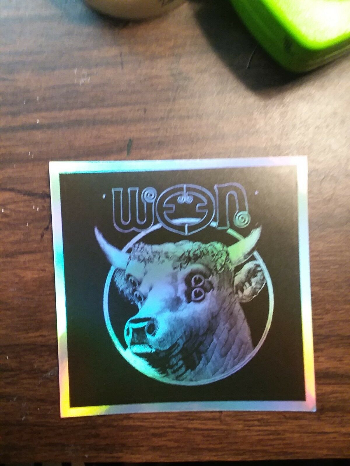 Ween Bull Hologram Sticker. Boognish Sticker.1 Sticker. Not Poster. 3x3 Inches