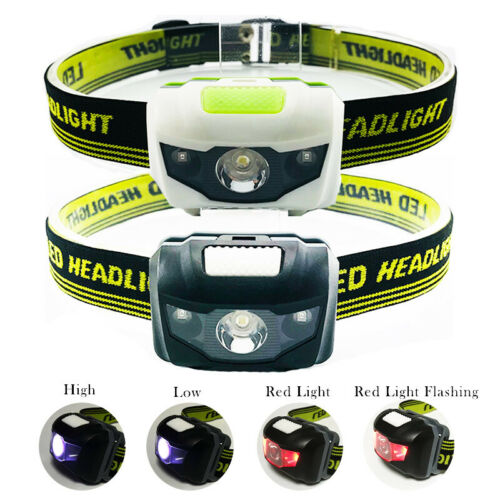Mini Led Headlamp Flashlight Aaa Battery Frontal Head Light Torch Lamp Hunting