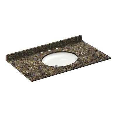 43" Vanity Top With Sink 8" Spread Granite Blue Butterfly (pick-up Only)