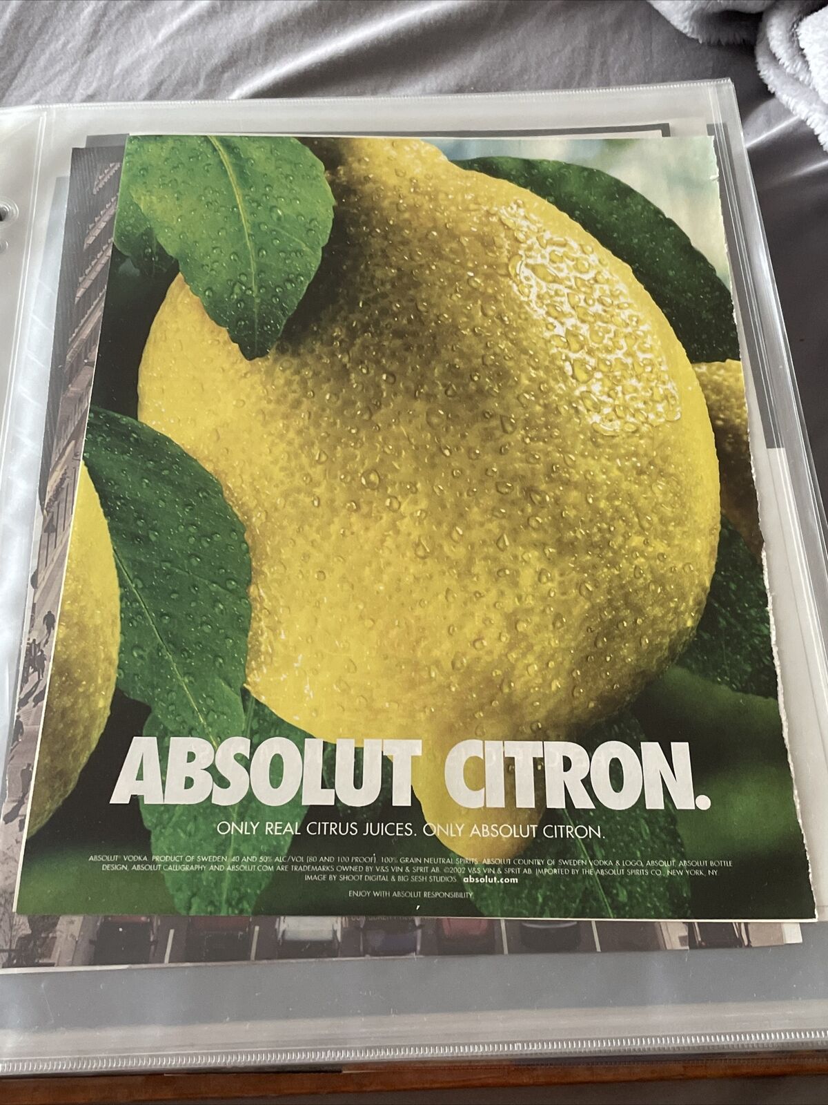 Absolut Citron Absolut Vodka Print Ad 2002