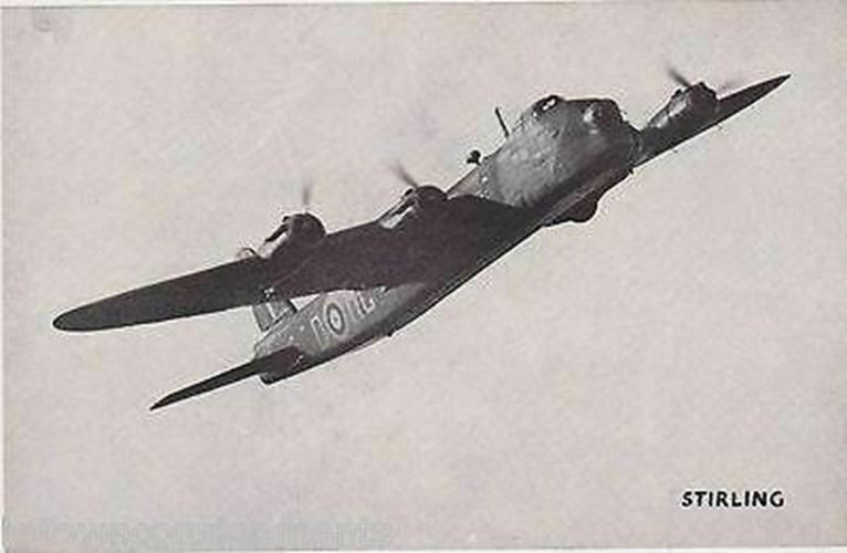 Sterling British Bomber Plane Vintage Wwii Military Aviation Photo Print