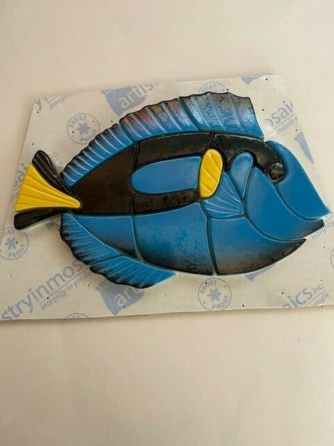 Blue Tang Dory Mosaic For Swimming Pool Garden Wall Decor