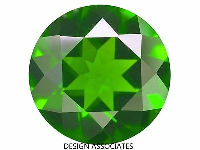 Russian Green Chrome Diopside Round Cut 4 Mm
