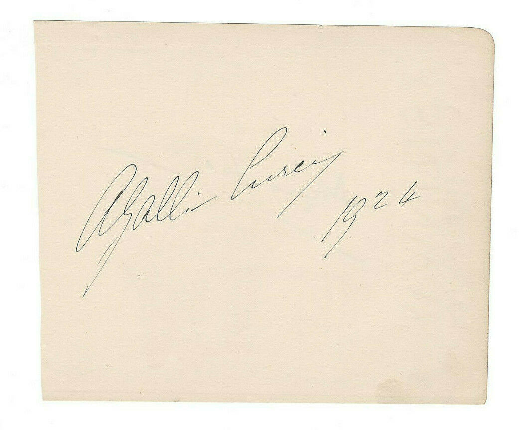 Amelita Galli-curci & Myra Hess Signed Album Page 1924 / Opera Autographed