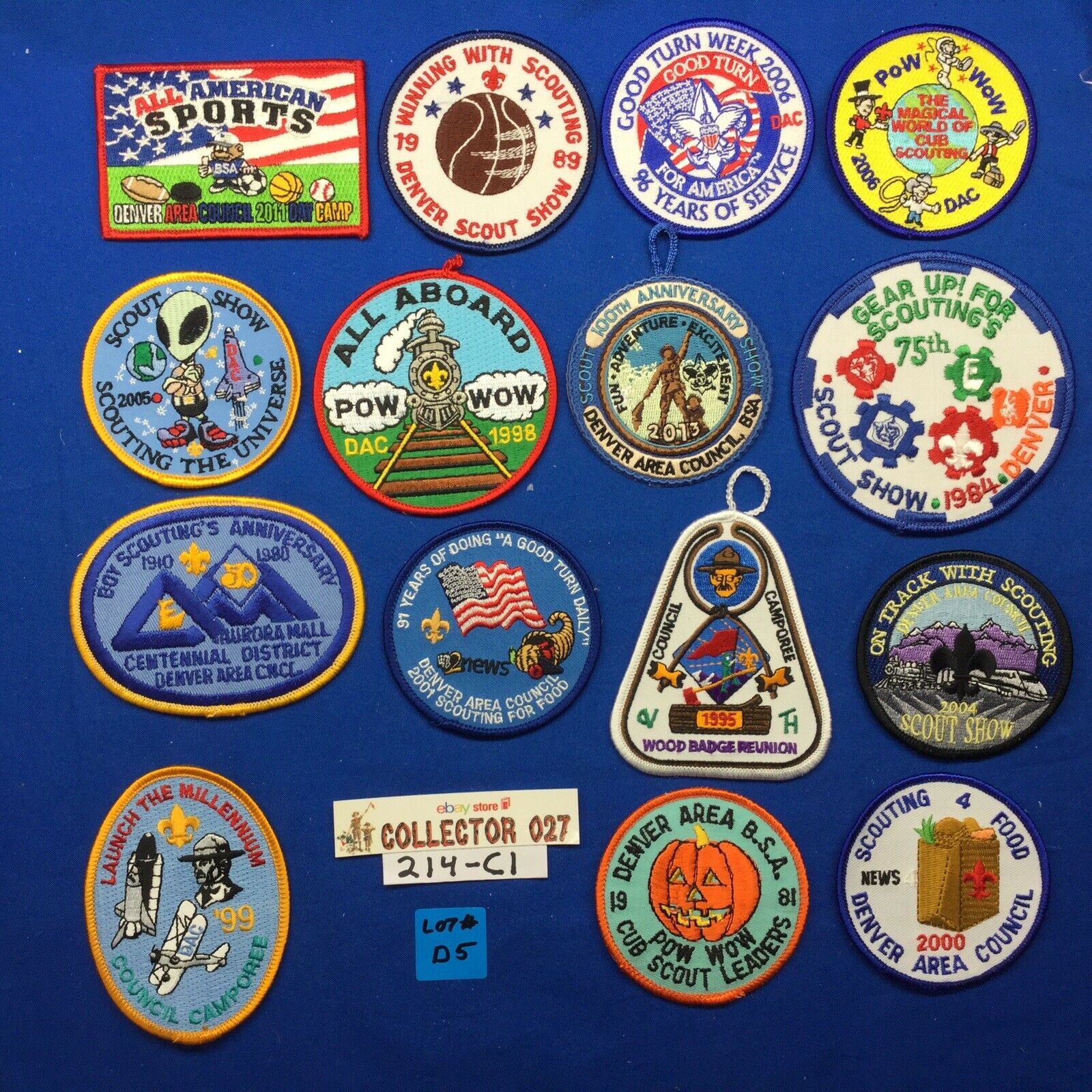 Boy Scout 15 Patches From Denver Area Council Mixed Lot  # D5