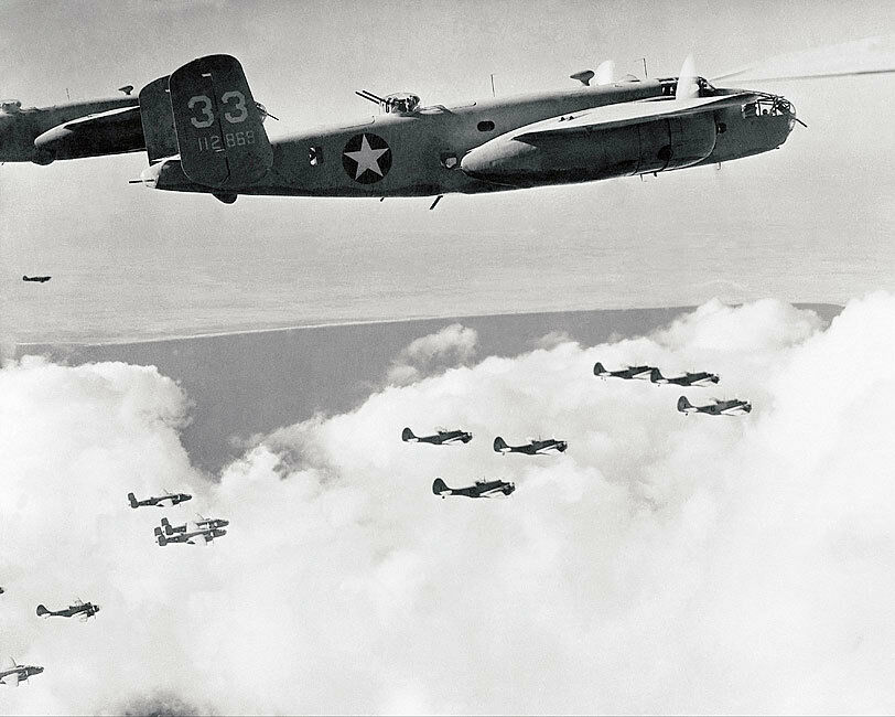 B-25 Mitchell & Baltimore Bombers Wwii 8x10 Silver Halide Photo Print