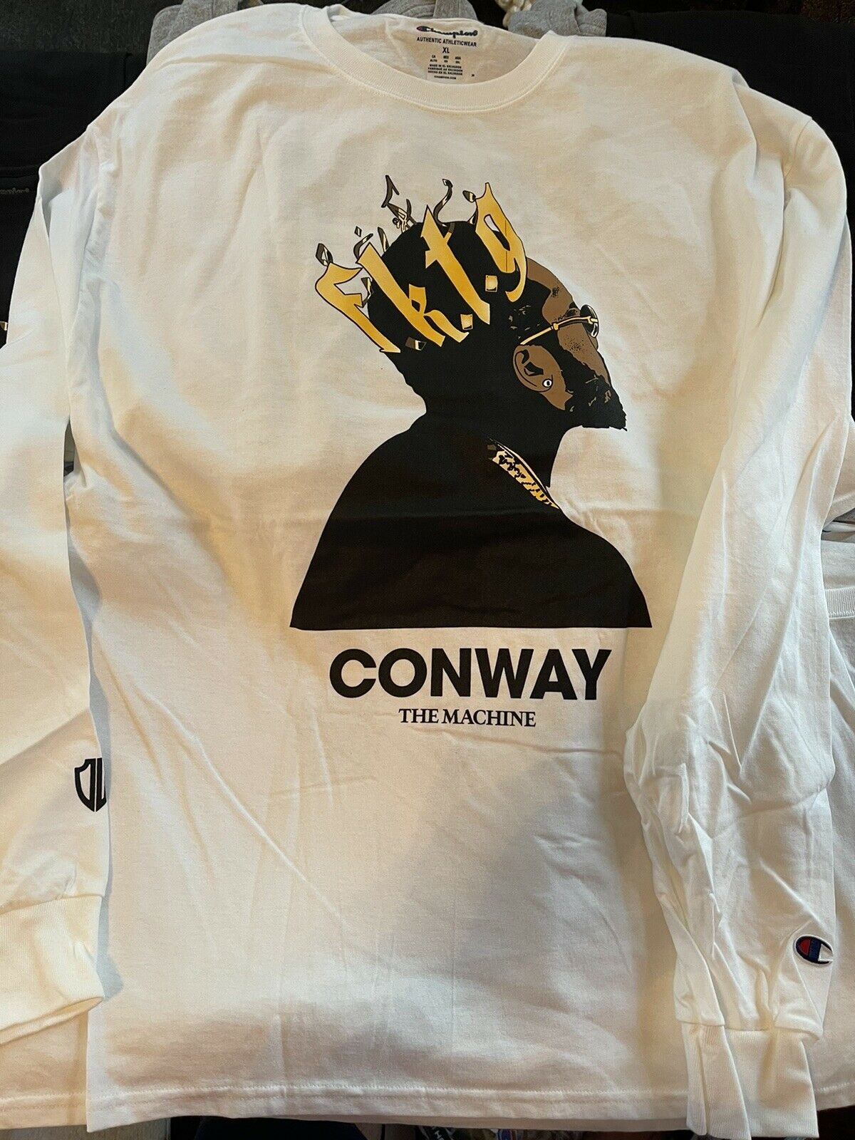New Conway The Machine From King To A God Longsleeve Champion White S Drumwork