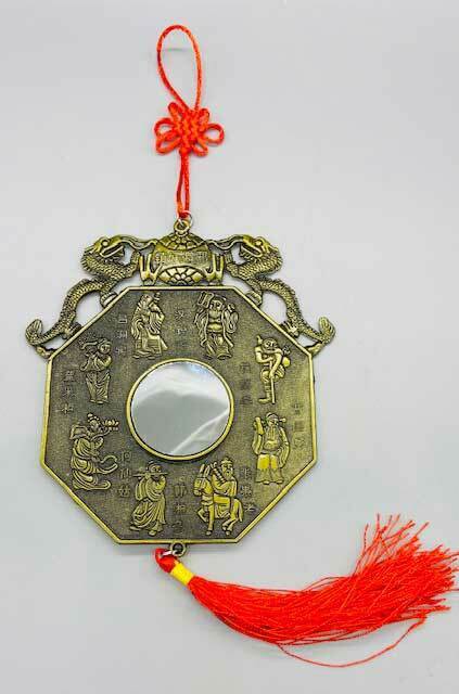 Bagua Mirror Feng Shui Hanging Ornament Good Luck Protection Charm