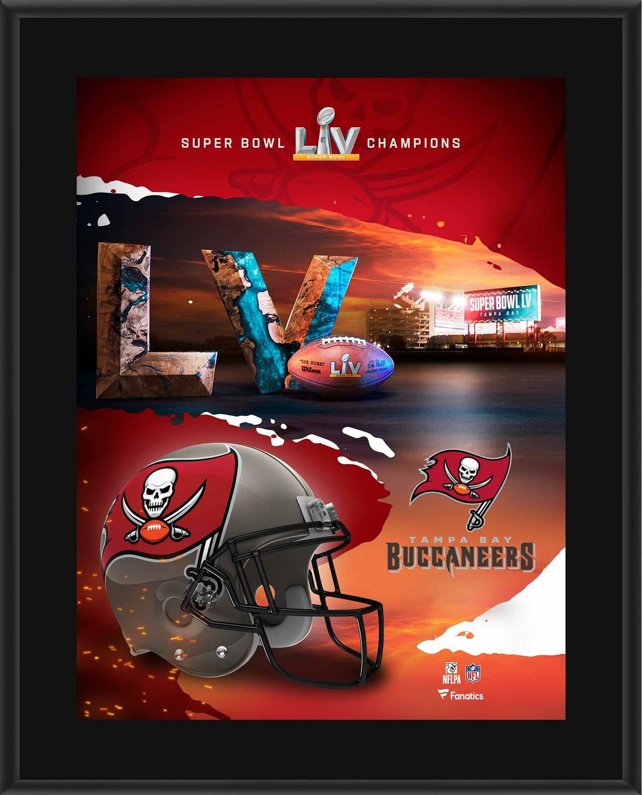 Tampa Bay Buccaneers 10.5'' X 13'' Super Bowl Lv Champs Sublimated Plaque