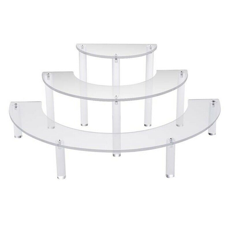 Transparent Removable Acrylic Cake Display Stand For Party Round Cupcake Holder