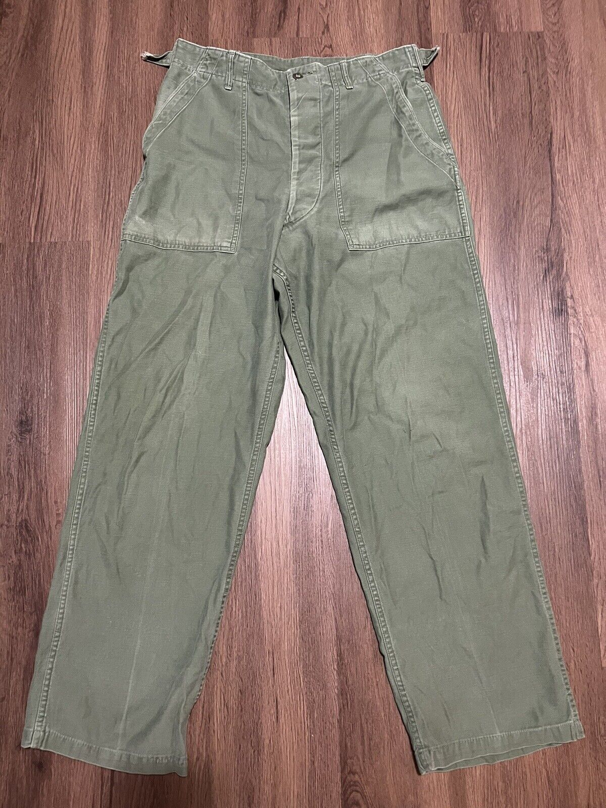 Vtg Us Military Trousers Type I Vietnam Og-107 Pants Green 1960s 31 X 30