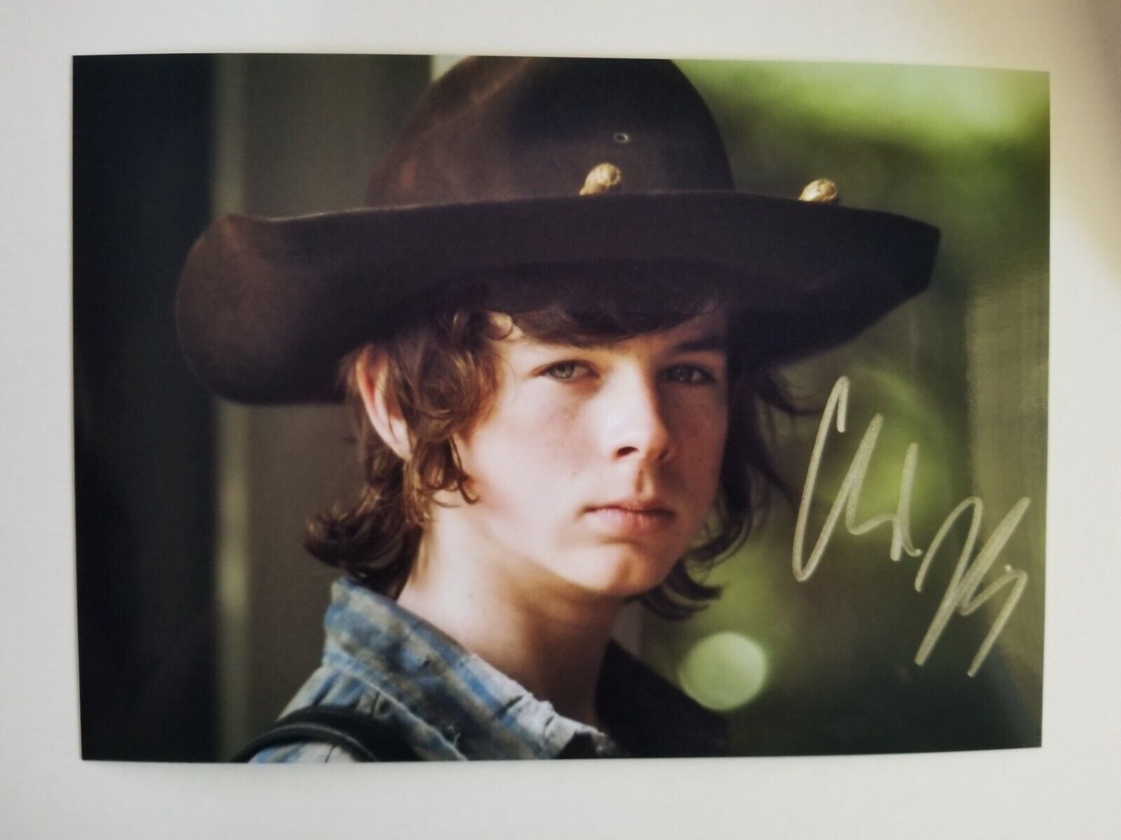 The Walking Dead Signed 8x10 Photo Rp - Free Shipn! Chandler Riggs