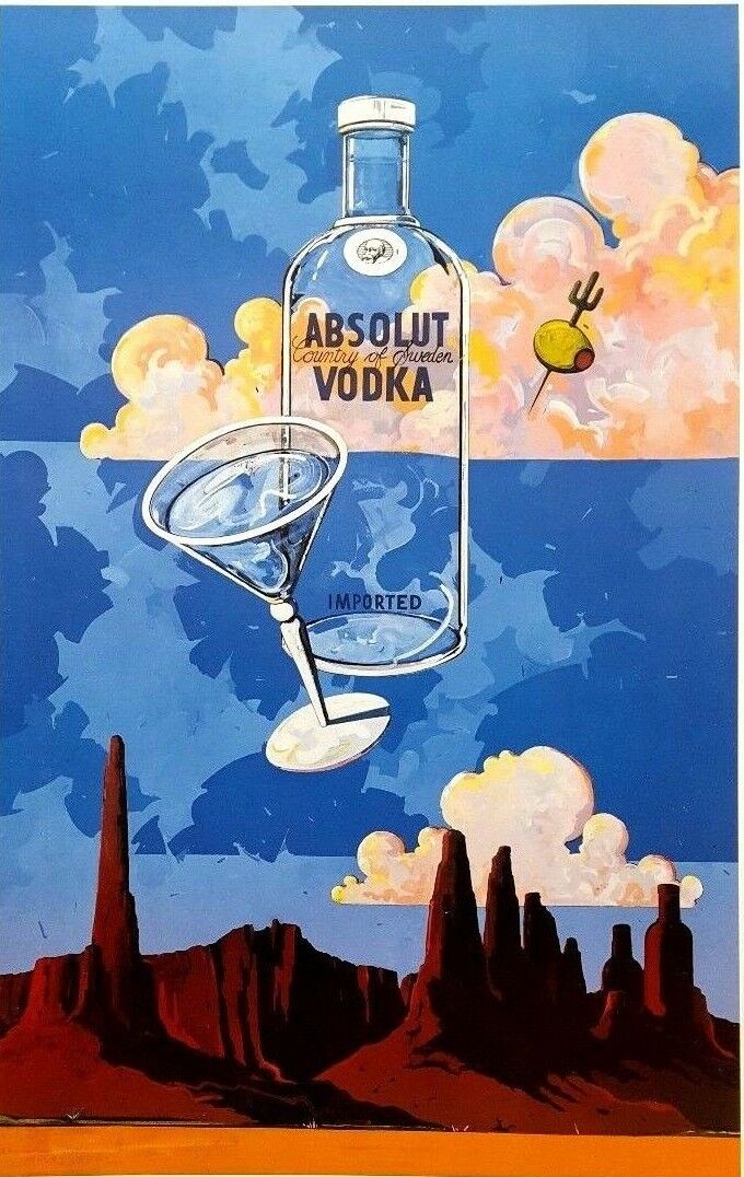 Absolut Arizona 26 X 40" Statehood Lithograph Printer's Proof Private Collection