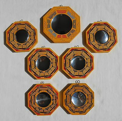 H15 Feng Shui Bagua Mirrors 4.5" And 5.25" - Concave And Convex Mirrors
