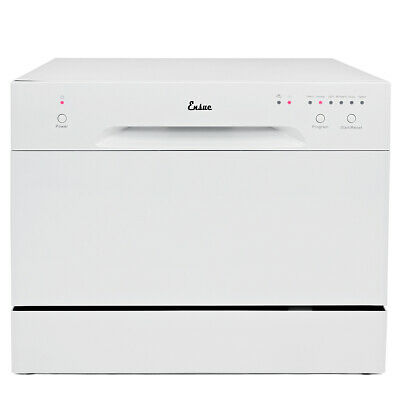 Countertop Dishwasher White Portable Compact Energy Star Apartment Dish Washer