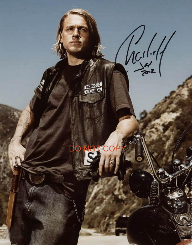 Charlie Hunnam From Sons Of Anarchy 8x10" Reprint Signed Photo #1 Rp Jax