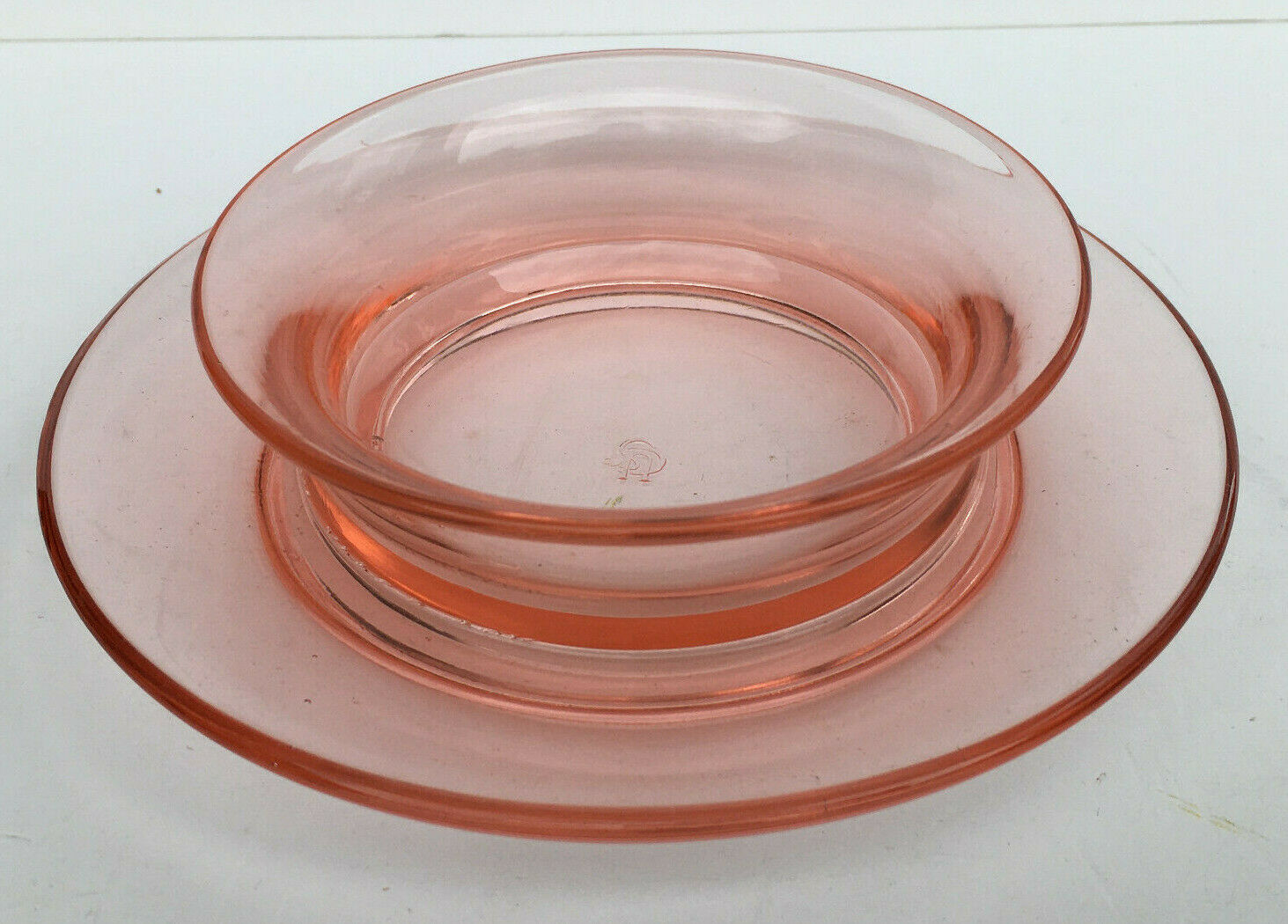 Priscilla Pink Depression Glass Breakfast Cereal Bowl 8133 Tiffin Us Glass Co.
