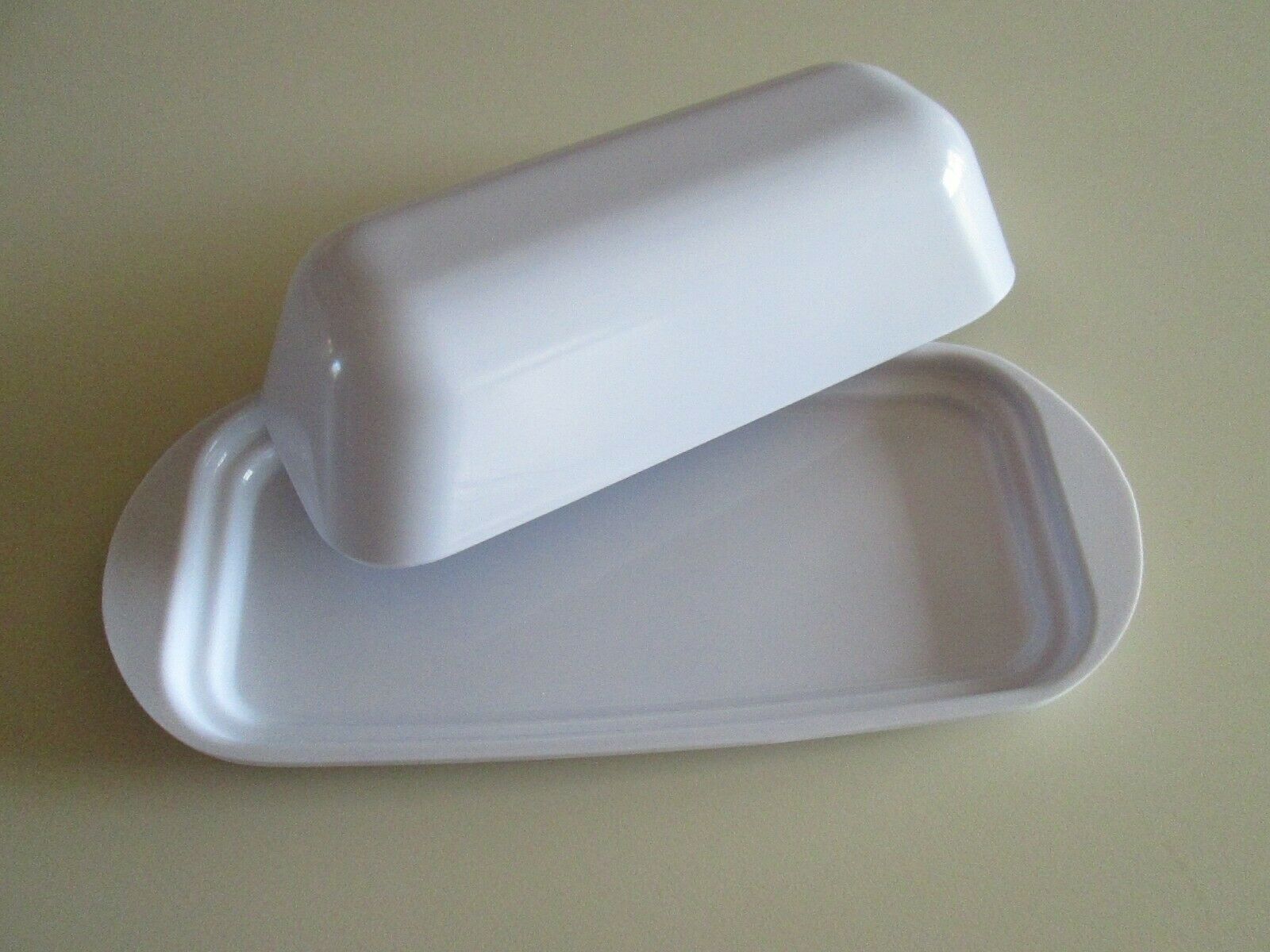 Butter Dish Single Stick Melamine Cooking Concepts All White Design