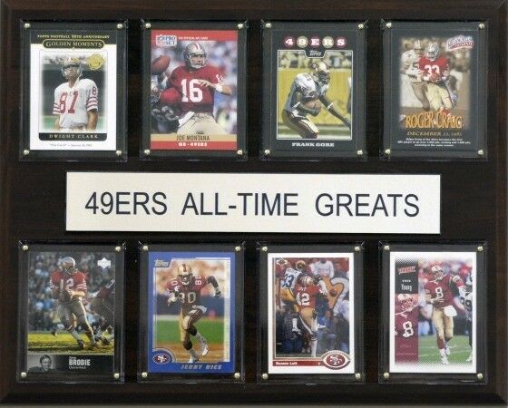 C & I Collectables 1215atgs49 Nfl San Francisco 49ers All-time Greats Plaque
