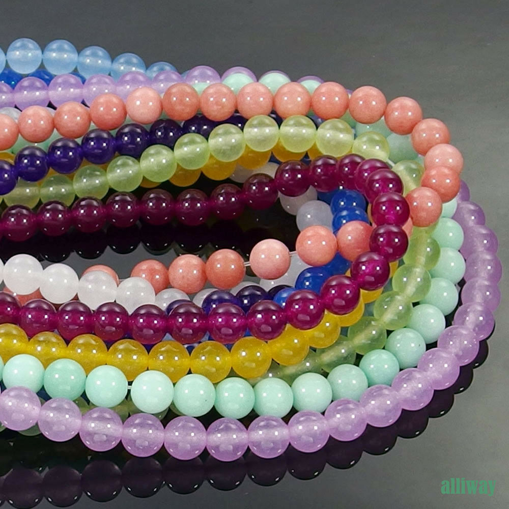 Multi Color Jade Gemstone Round Beads 15.5'' 2mm 3mm 4mm 6mm 8mm 10mm 12mm Diy