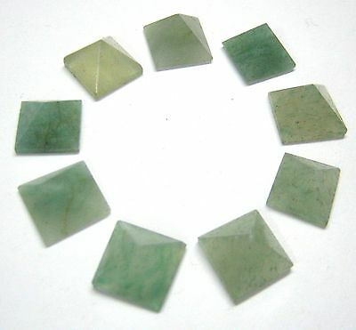 9 Green Aventurine Quartz Crystal Loose Pyramids Healing Gift Ba Gua Feng Shui