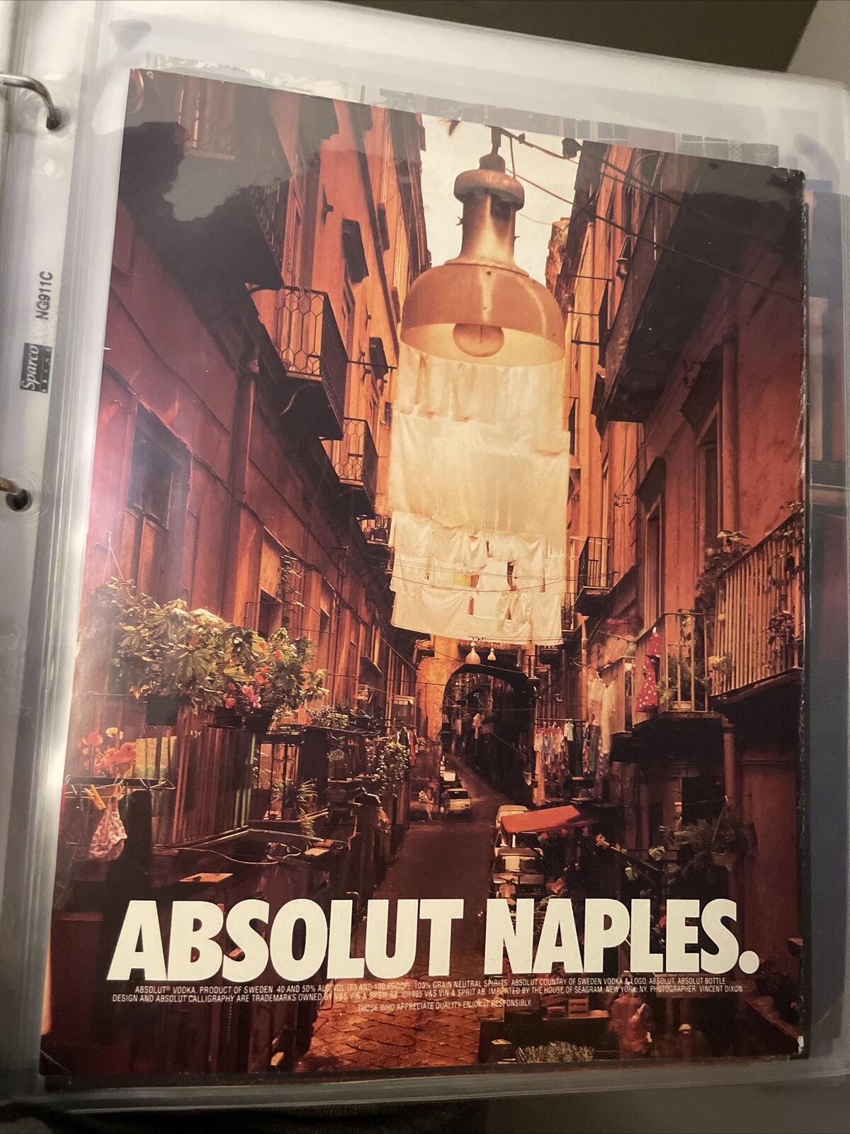 Absolut Naples Absolut Vodka Print Ad 1995