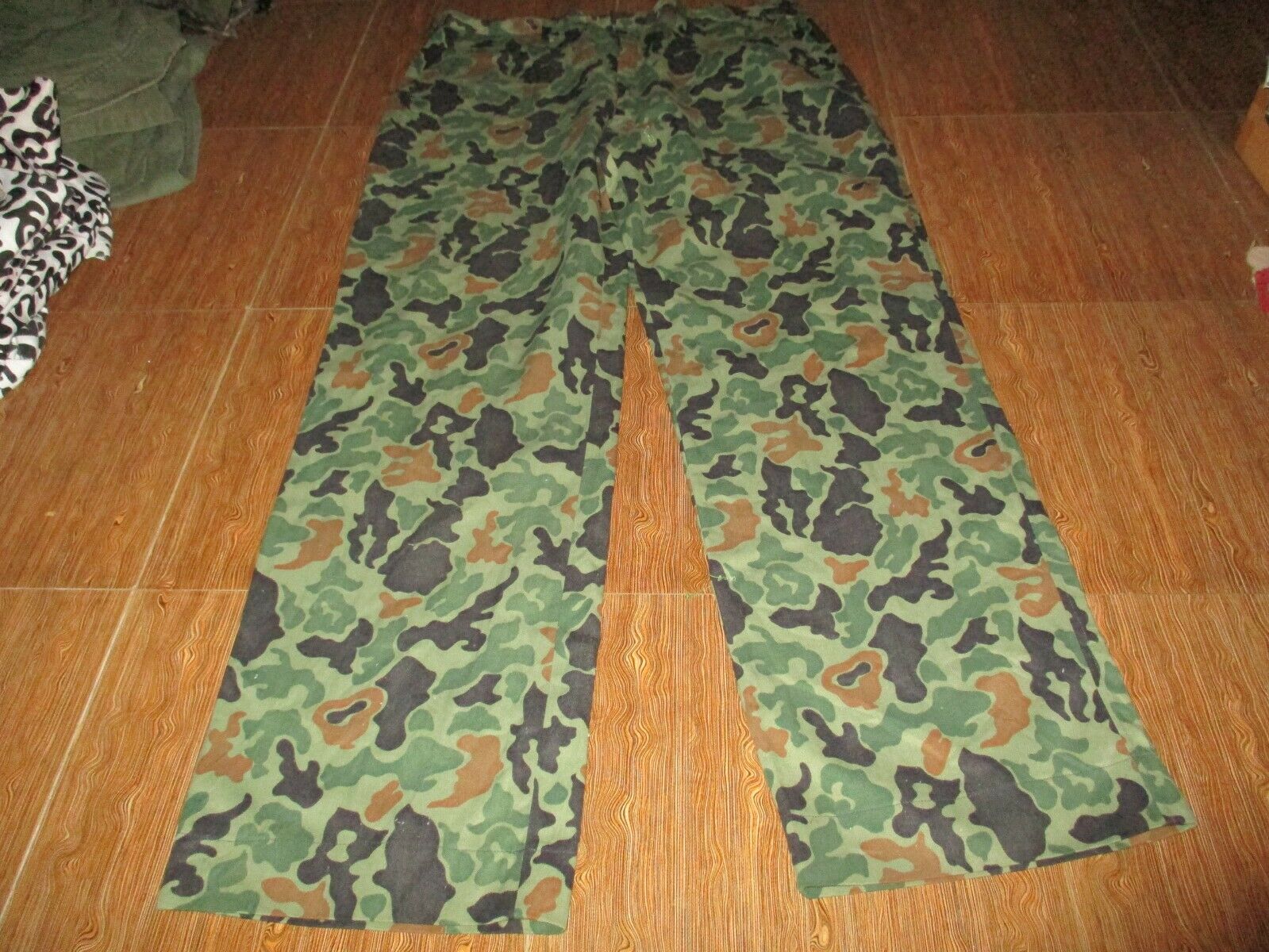 Unknown? Militaria Army Cotton Camo Pants Size 34 #7,very Good