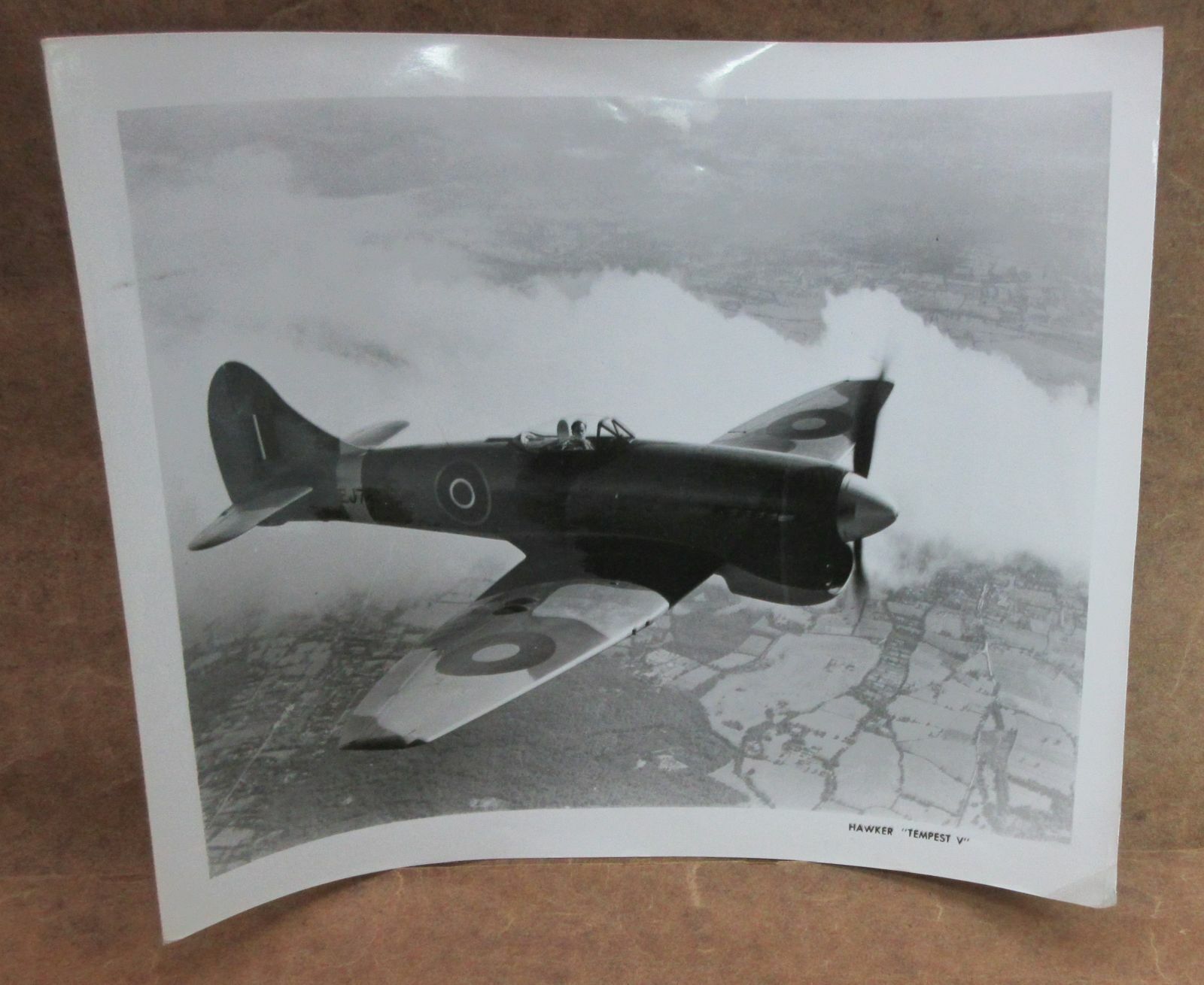 Vintage Hoto Of Rcaf Hawker "tempest V" Airplane