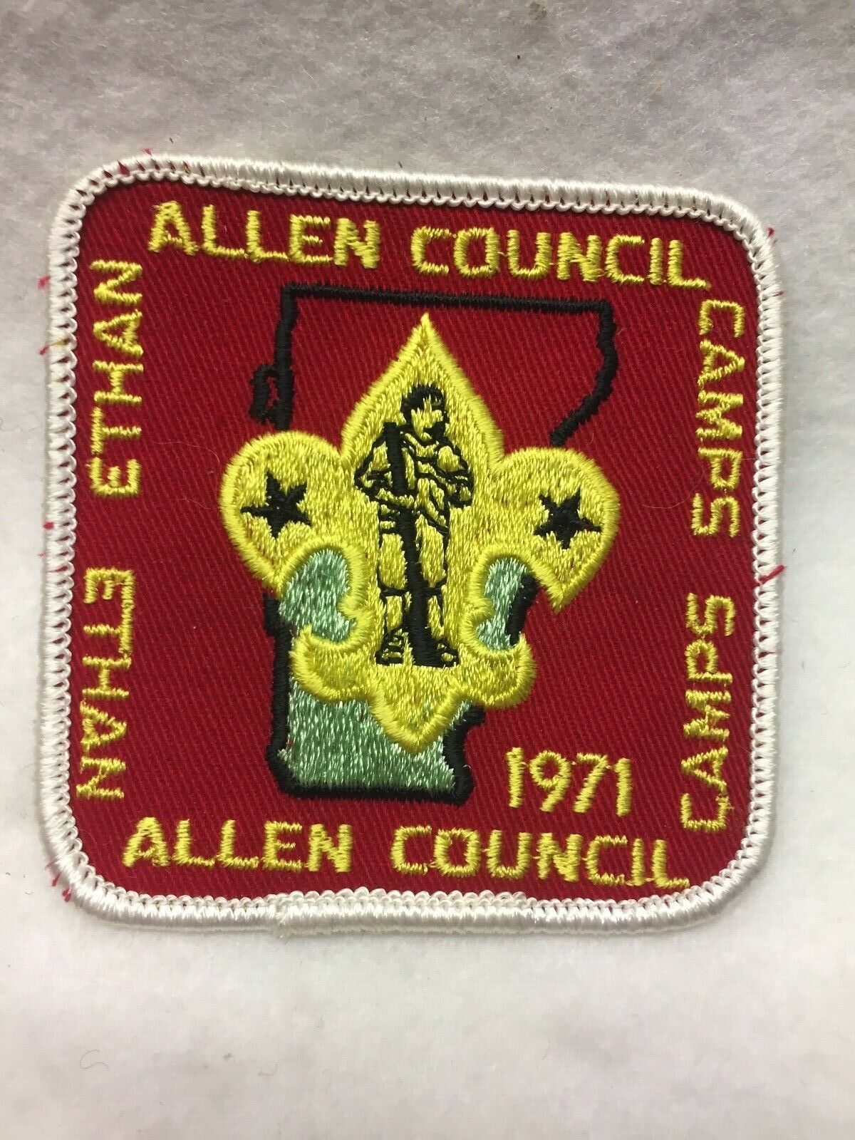 (46ae) Boy Scouts-  1971 Ethan Allen Council Camps Patch