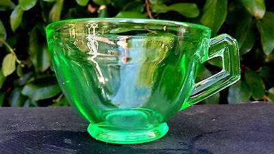 Green Depression Glass Coffey / Tea Cup